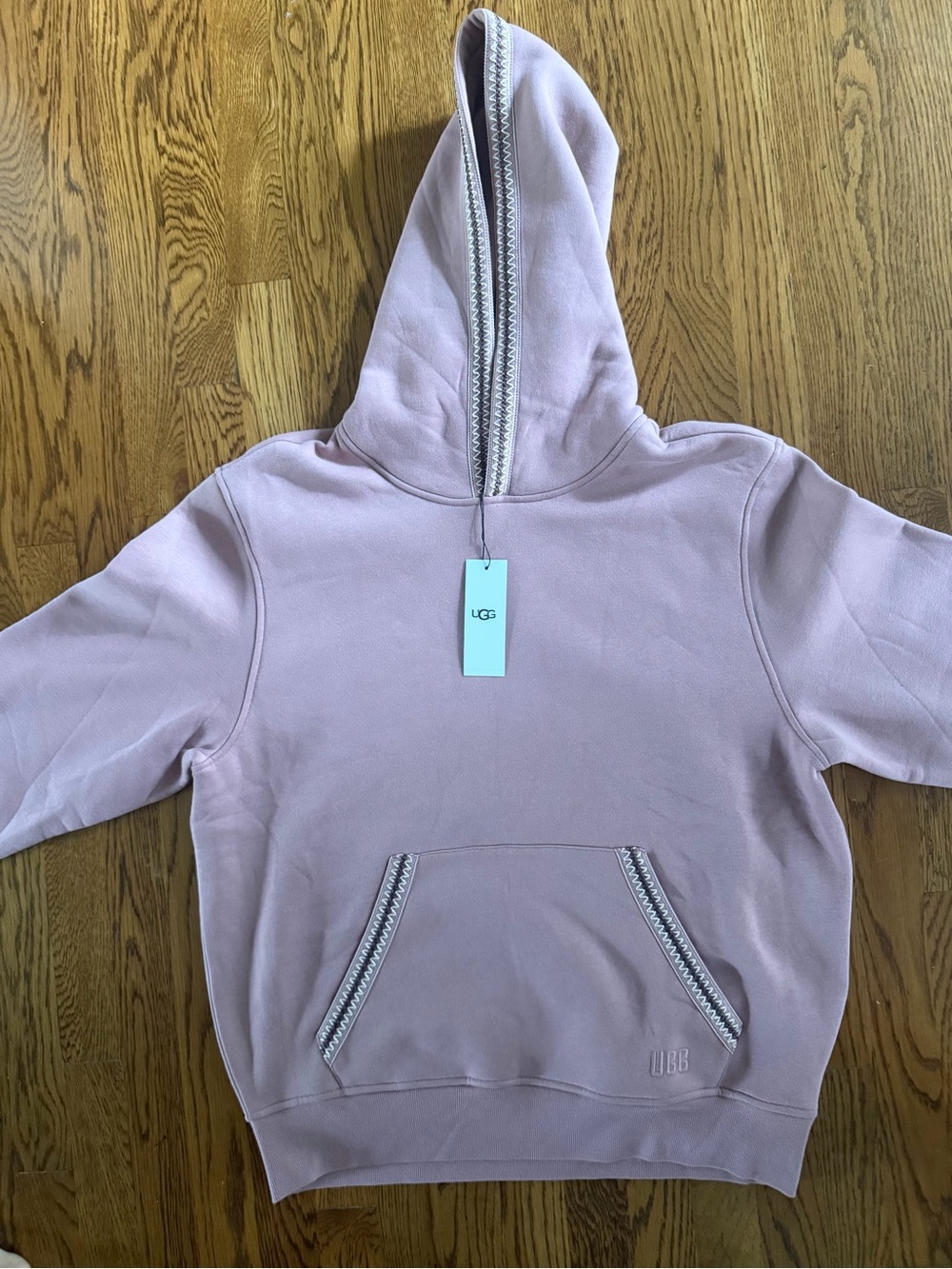 UGG Tasman Blush Pink Hooded Sweatshirt